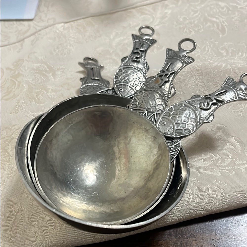 Silver Fish Handle Bowls